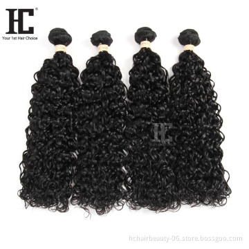 Cheap Cuticle Aligned Virgin Remy Hair Brazilian Water Wave Wet and Wavy Natural Color Silky Wave Weft